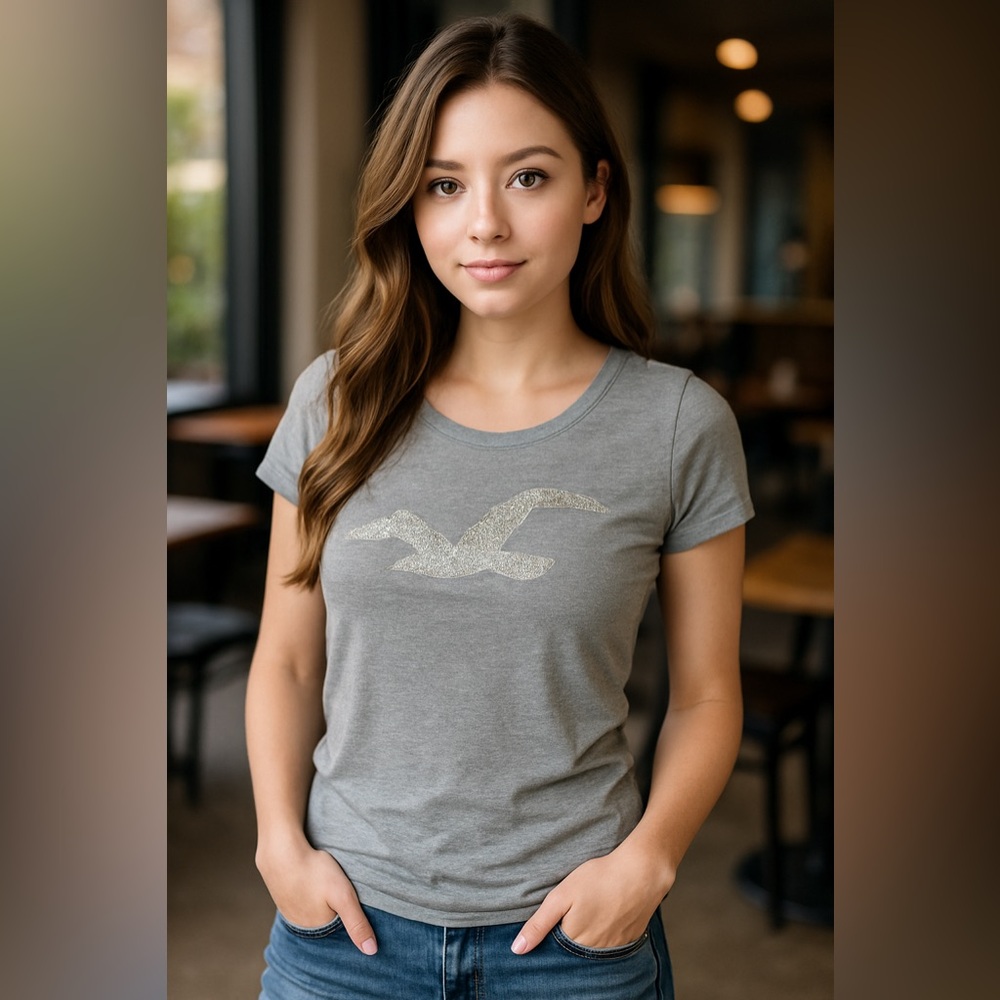 Hollister T-Shirt - Grey